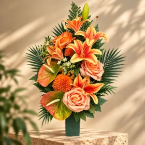 Ramo lilium rosa