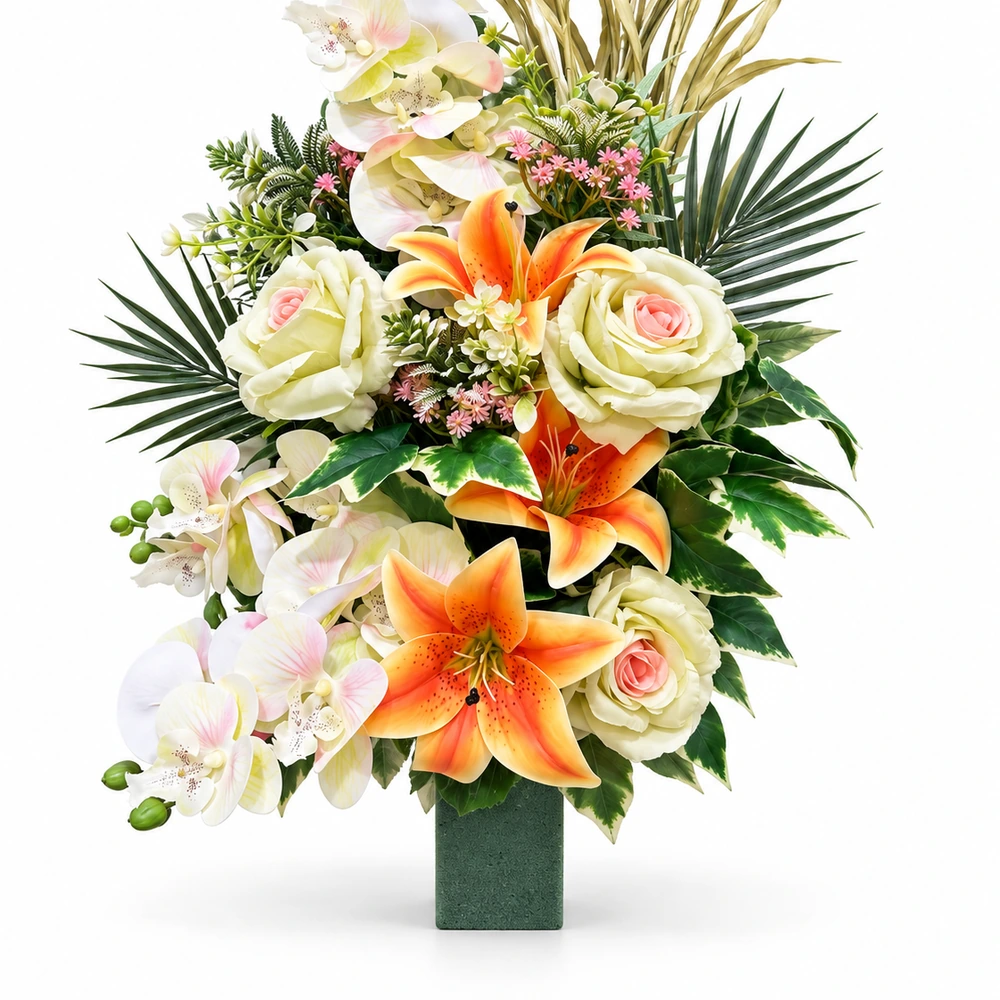Ramo orquídea rosas - Imagen 4